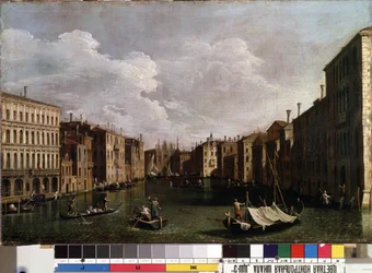 Blick auf den Canal Grande in Venedig