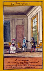 Der Unwillkommene (Illustration einer Sprichwortserie)