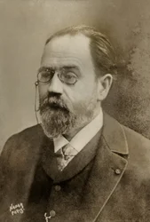 Porträt des französischen Schriftstellers Emile Zola