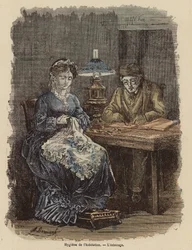 Gesundes Beleuchtungsniveau im Haus (Farbstich)