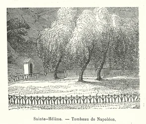 Sainte-Helene, Grab von Napoleon (Gravur)