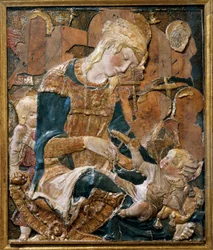 Madonna mit Kind, Basrelief