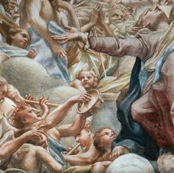 Engel, die Musik spielen (Detail)