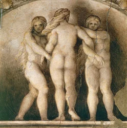 Lunette der drei Schicksale (Detail)
