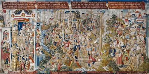 Der Trojanische Krieg: Die Entführung der Helena, um 1470