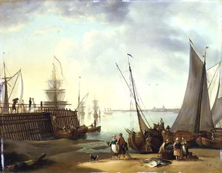 Niederländische Schifffahrtsszene