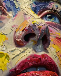 Frauenporträt mit künstlerischer Retusche