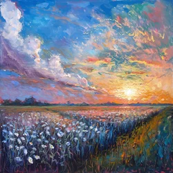 Abstrakte Ölmalerei Pastelle