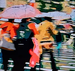 Regen in der Stadt