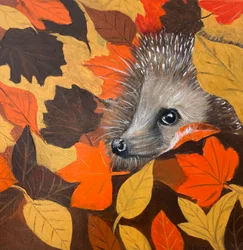 Entzückender Igel