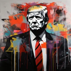 Donald Trump Graffiti & Street Art Zeichnung