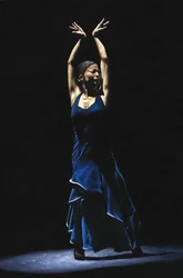 Flamenco-Tänzerin allein