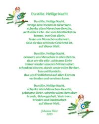 Du stille, Heilige Nacht