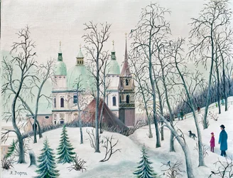 Dom und Franziskanerkirche im Winter