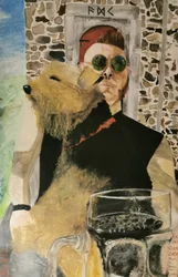 Mann mit Hund