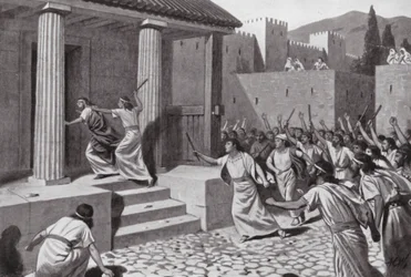 Alcander blendet Lycurgus