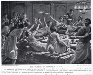 Die Ermordung des Sertorius 72 v. Chr.