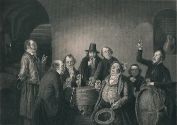 Die Wein-Kommission, Mitte des 19. Jahrhunderts