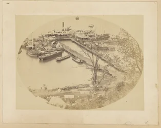 Unterer Kai, Belle Plain, USMRR Baukorps. 16. Mai 1864