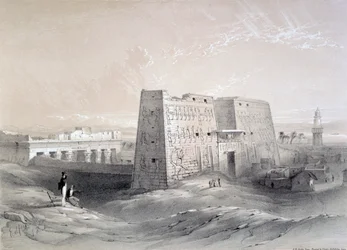 Tempel von Edfu, Ägypten, 19. Jahrhundert
