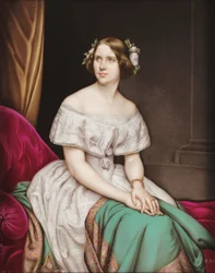 Porträt von Francisca de Bragança, Prinzessin von Joinville