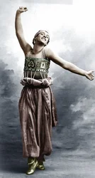 Vaslav Nijinsky im Kostüm für Scheherazade