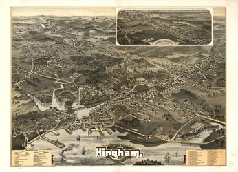 Stadt Hingham, Plymouth County, Mass. 1885