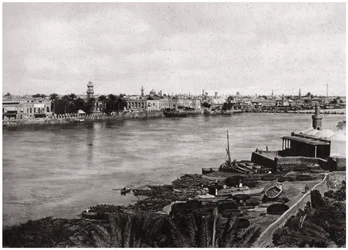 Modernes Bagdad, die Stadt der Kalifen, Irak, 1925