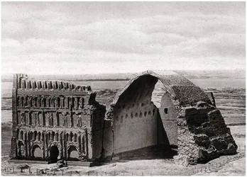 Der Taq-i Kisra aus der Luft, Ktesiphon, Irak, 1925