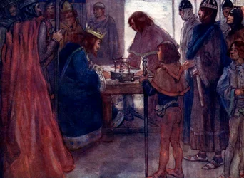 Die Große Charta wurde mit dem Siegel des Königs versehen, 1215