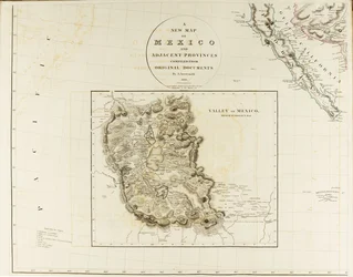 Eine neue Karte von Mexiko und angrenzenden Provinzen