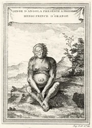 Illustration des Orang-Outang, präsentiert an Friedrich Heinrich, Prinz von Oranien, 1750