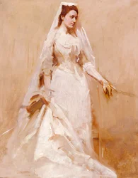 Eine Braut, ca. 1895
