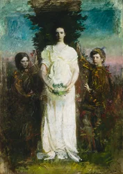 Meine Kinder Mary, Gerald und Gladys Thayer, ca. 1897
