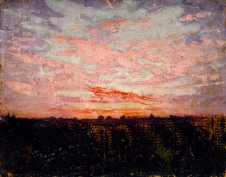 Sonnenaufgang oder Sonnenuntergang, Studie für das Buch, Concealing Coloration in the Animal Kingdom, ca. 1905-1909