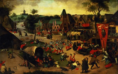 Ein Karneval am Festtag des heiligen Georg in einem Dorf bei Antwerpen
