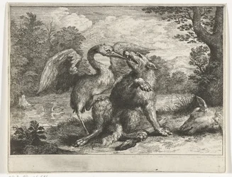 Wolf und Kranich