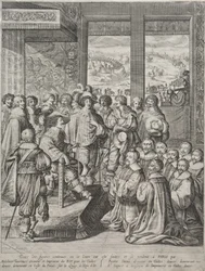 Ludwig XIII. empfängt eine Deputation von Magistraten
