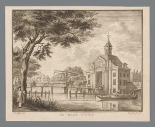 Ansicht des Marepoort in Leiden