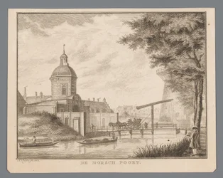 Ansicht des Morspoort in Leiden