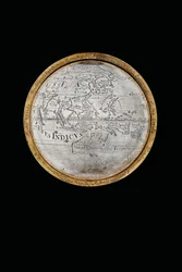 Zwei außergewöhnliche Erd- und Himmelsgloben, getragen von Herkules und Atlas
