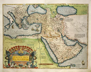 Karte der Türkei, aus Theatrum Orbis Terrarum von Abraham Ortelius