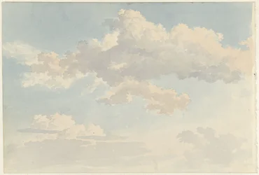 Wolken gegen blauen Himmel