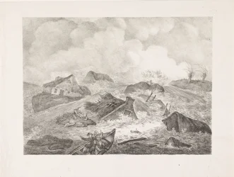 Durchbruch des Kamperdeichs, 1825
