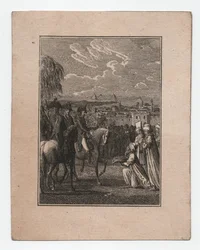 Napoleon in Ägypten, ca. 1795 (Stich)