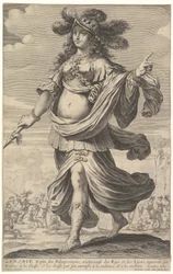 Zenobia, eine Illustration aus Pierre Le Moynes 