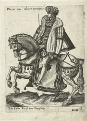 Deutscher Herrscher zu Pferd