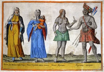 Ureinwohner Nordafrikas, um 1580 (Stich)