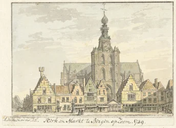 Kirche und Markt in Bergen op Zoom