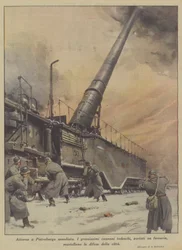 Rund um das belagerte Petersburg (Farblithografie)
